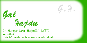 gal hajdu business card